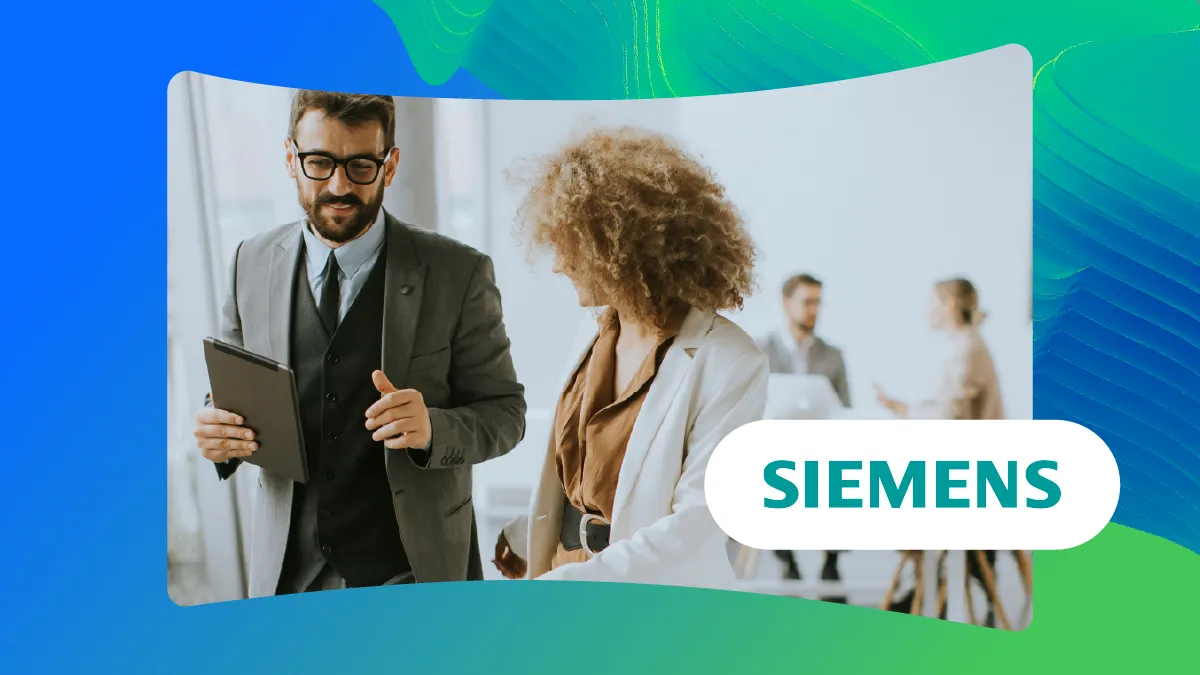 Oficiálny vizuál Salesforce k spolupráci so Siemensom; nejde o obrazovku servisnej aplikácie.