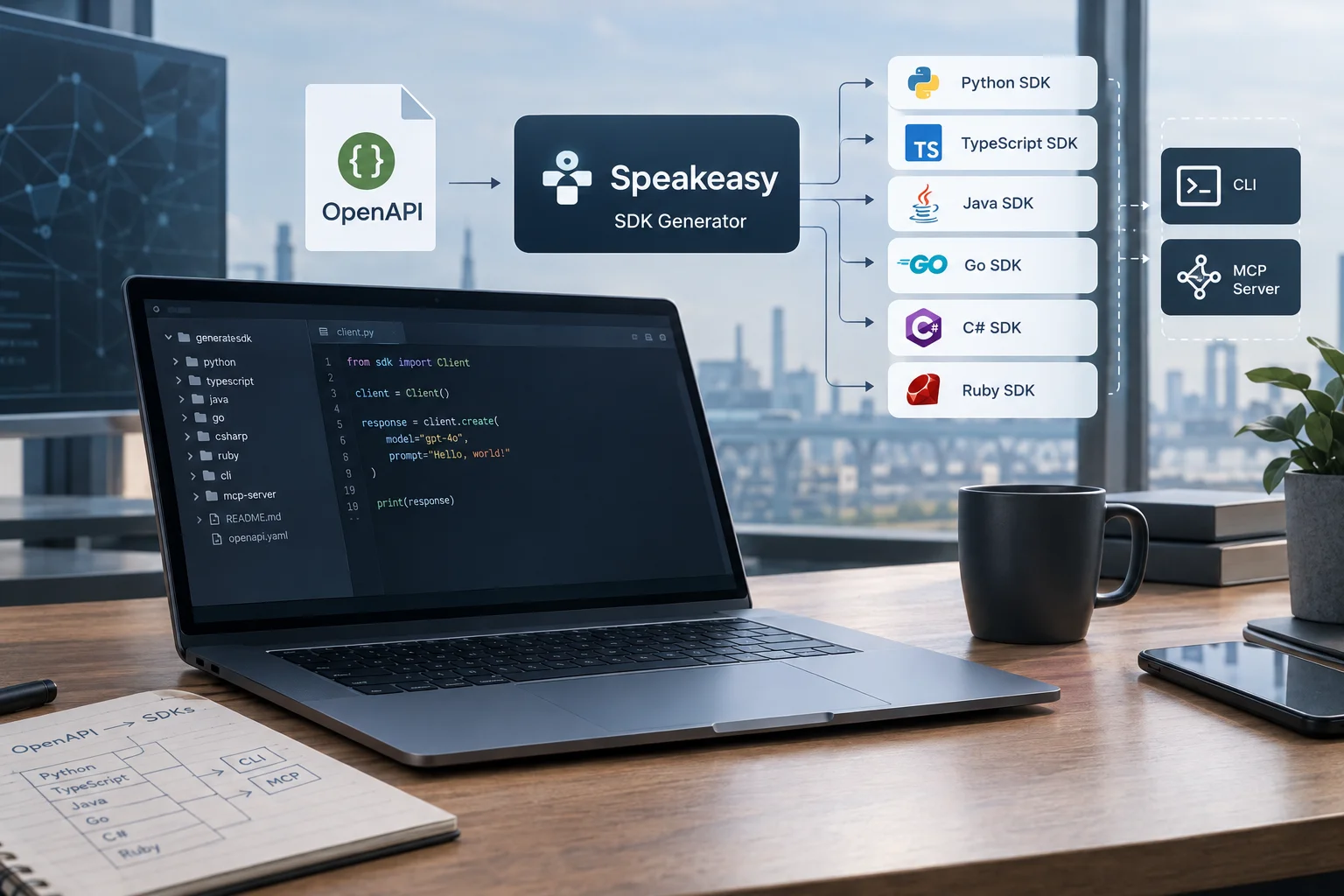 AI ilustrácia: Google so Speakeasy otvorili generovanie klientskych SDK pre GenAI API