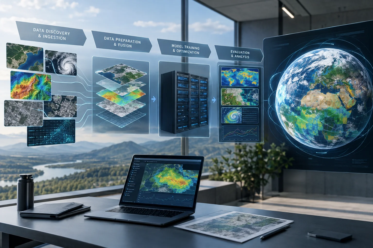 AI ilustrácia: Google Research predstavilo experimentálny Planetary Prediction Engine pre autonómne geopriestorové modelovanie